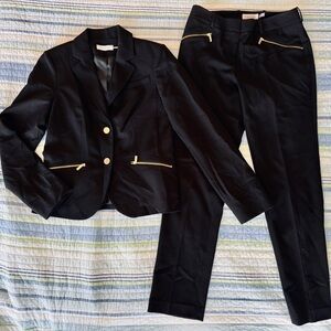 Calvin Klein Black Women's Pantsuit Calvin Klein Blazer & Pants Set – Size 2